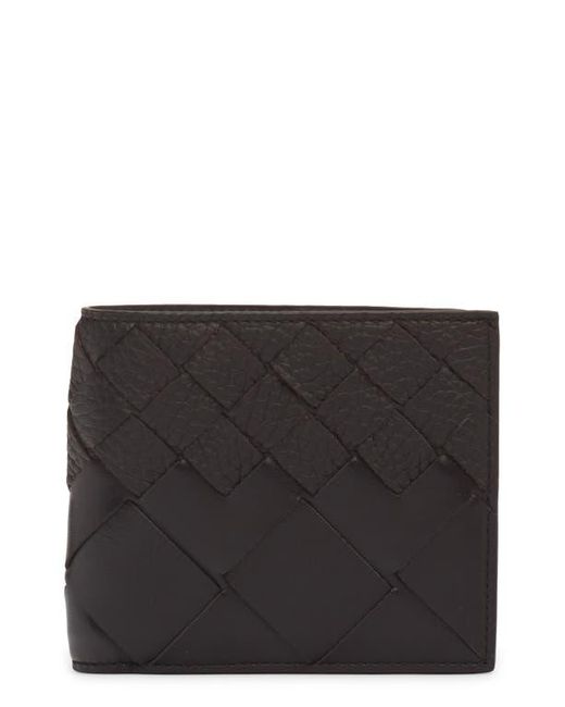 Bottega Veneta Black Intrecciato Dégradé Leather Bifold Wallet for men