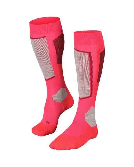 Falke Pink Sk2 Intermediate Ski Socks
