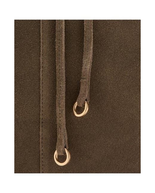 Mango Brown Suede Shopper Bag