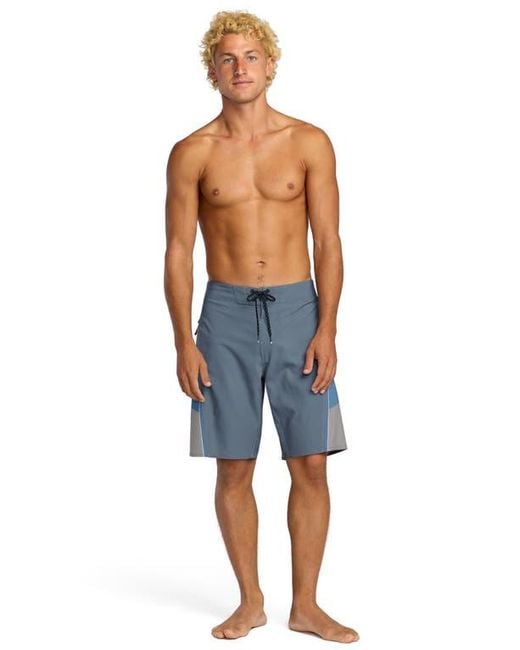 Billabong Blue Straddie Airlite Board Shorts for men