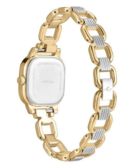 Ettika Metallic Classic Square Bracelet Watch
