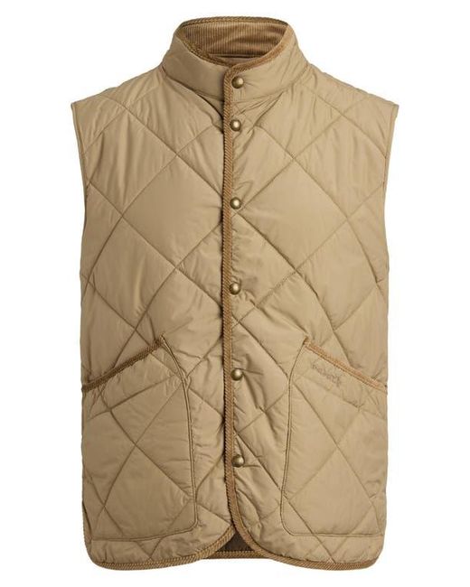 Polo Ralph Lauren Black The Hurston Water Repellent Quilted Utility Vest for men