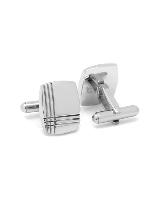 Cufflinks Inc. White Tartan Plaid Cuff Links for men
