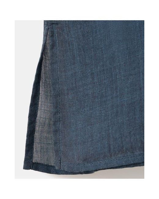 Mango Blue Ramie Top