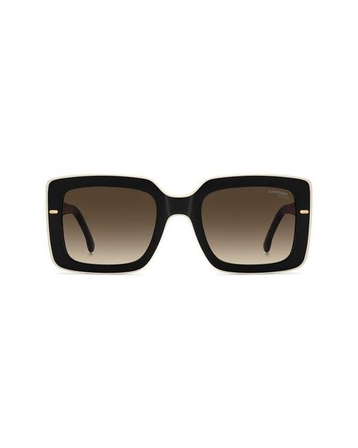 Carrera Black 53Mm Rectangular Sunglasses