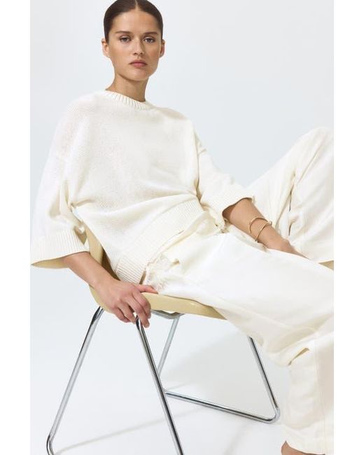 H&M White Layered Jumper