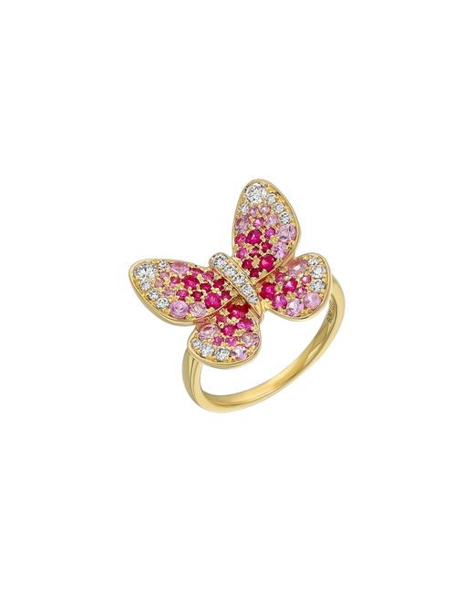 Bony Levy Pink El Mar Butterfly Ring