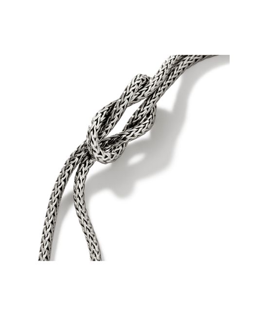 John Hardy Metallic Love Knot Layered Rope Chain Bracelet