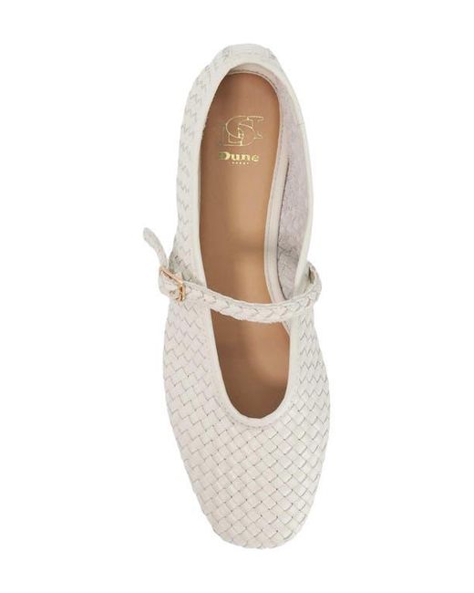 Dune White Headliner Mary Jane Flat