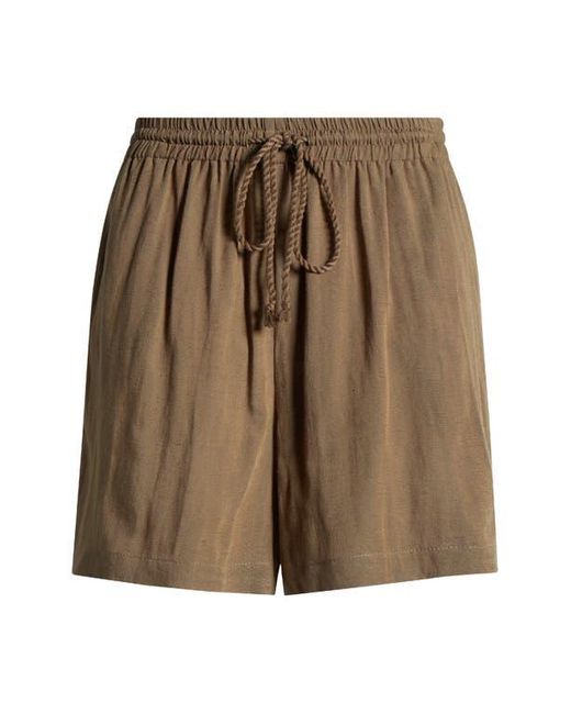 Nordstrom Brown Cover-Up Drawstring Shorts