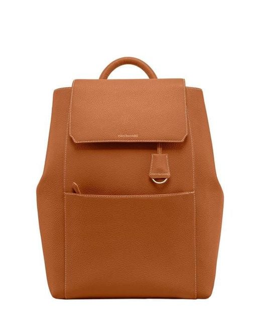 Maison De Sabre Brown Large Leather Soft Backpack