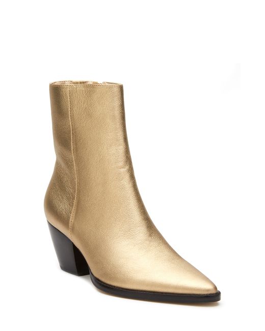 Caty western cheap pointy toe bootie