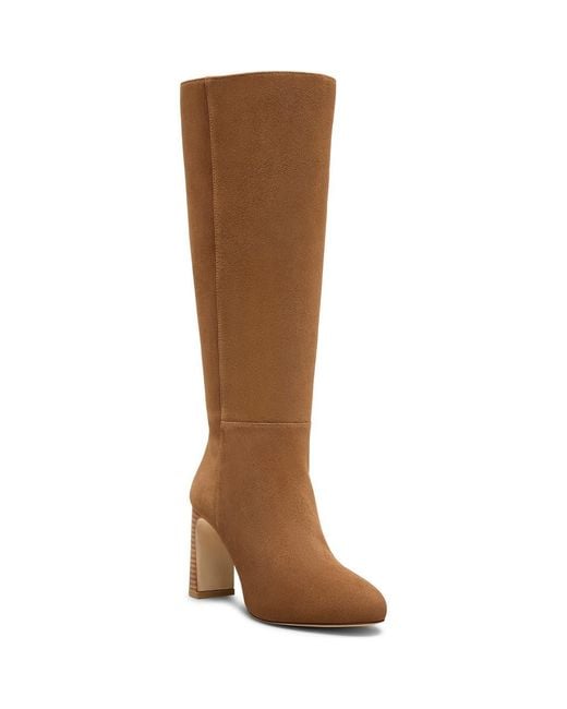 Stuart Weitzman Brown Babette Platform Zip Boot