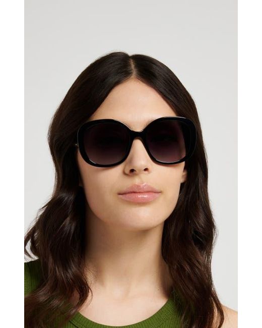 Fossil Blue 56M Gradient Oval Sunglasses