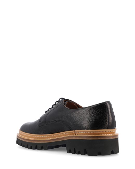 Taft Black The Country Lug Sole Derby for men