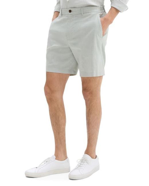 Theory Gray Curtis Slim Fit Internal Drawstring Shorts for men