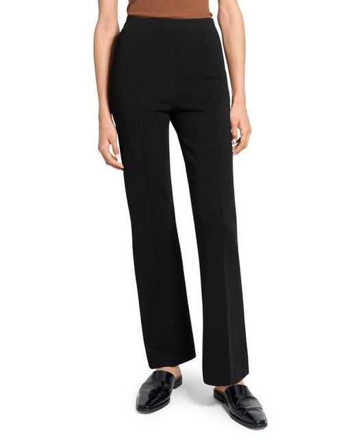 Theory Black Compact Crepe Pants