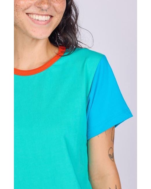 Mokuyobi Blue Double Hem Tee