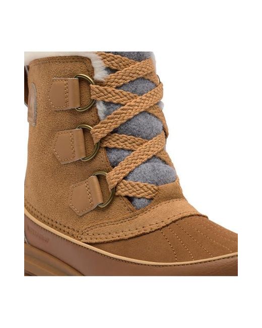 Sorel Brown Tivoli V Faux Fur Lined Waterproof Boot