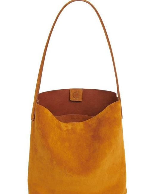 Mansur Gavriel Brown Everyday Cabas Suede Hobo Bag