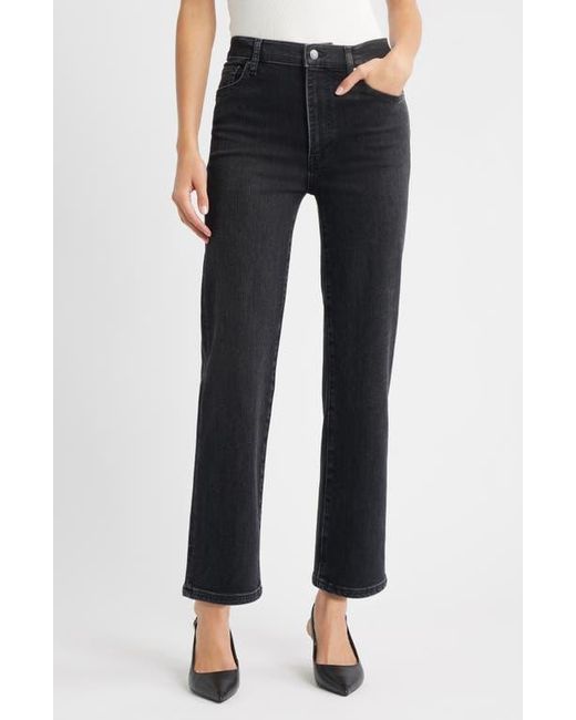 FRAME Black Pixie Le Straight Leg Jeans