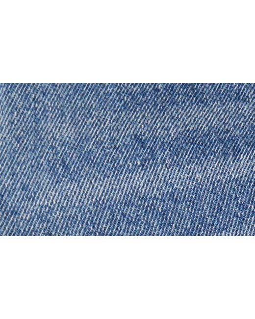 PTCL Blue Ripped High Waist Cutoff Denim Shorts