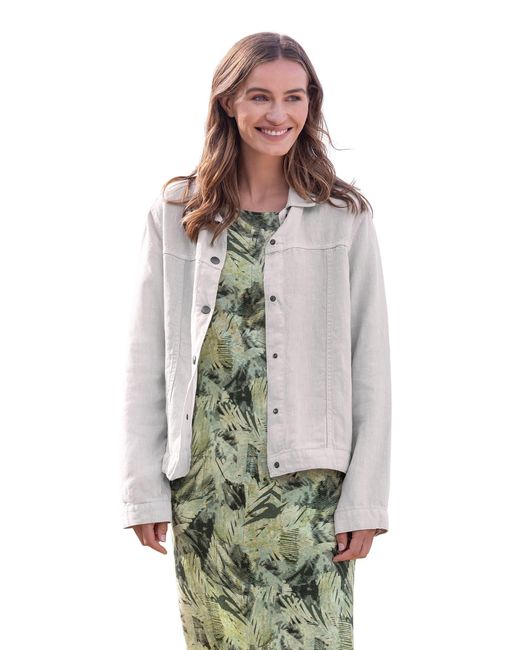 Celtic & Co. Gray Linen Western Jacket