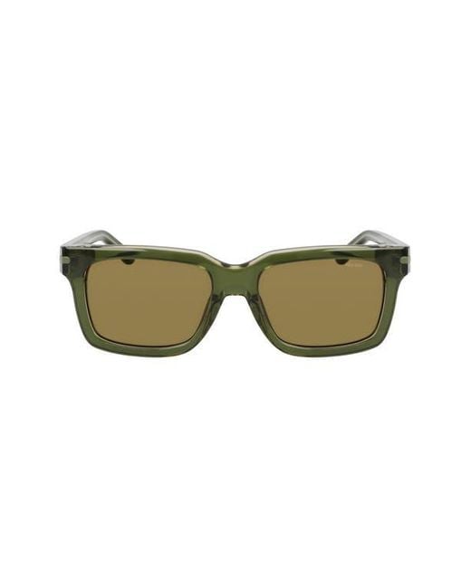 Nike Brown Crescent I 54Mm Rectangular Sunglasses for men