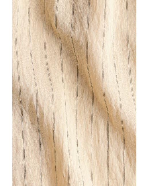 H&M Natural Straight Drawstring Trousers