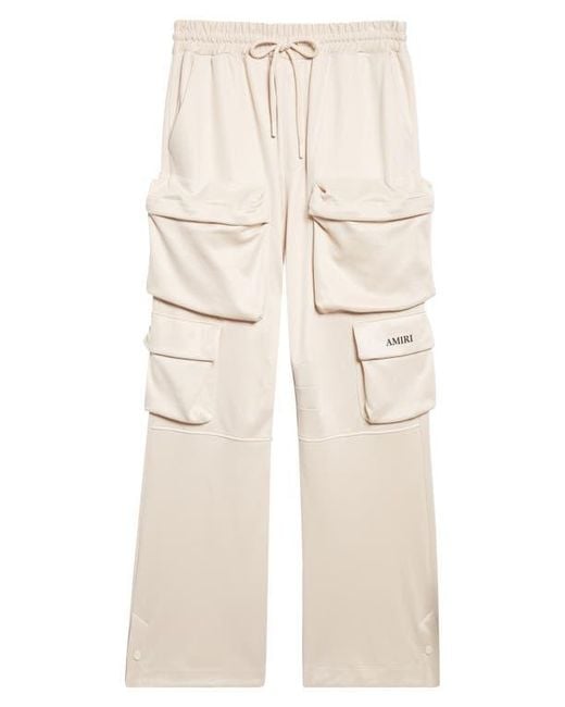 Amiri Natural Drawstring Cargo Pants for men