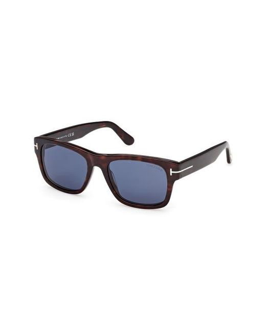 Tom Ford Blue Smith-02 55Mm Rectangular Sunglasses for men