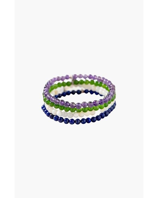 Tiny Rituals Blue Libra Bracelet Set