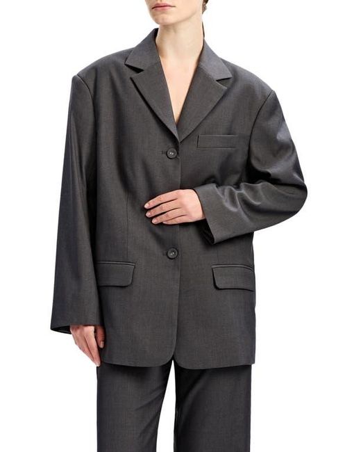 Bardot Gray Akia Oversize Blazer