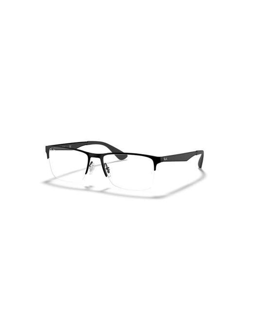Ray-Ban Black 58Mm Rectangle Optical Glasses