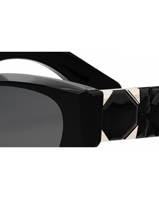 Dior Black Lady 95.22 B1i 53mm Butterfly Sunglasses