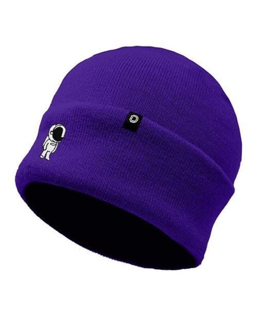 Alix Purple Astronaut Beanie for men