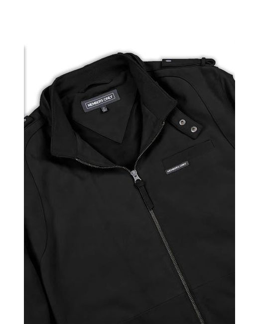 Members Only Black Soft Suede Iconic Jacket for men