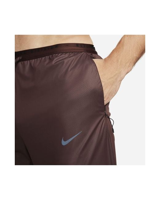 Nike Running Division Stormfit Phenom Water Resistant Pants in Brown