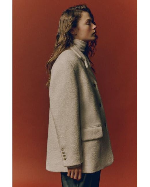 H&M Natural Single-Breasted Blazer