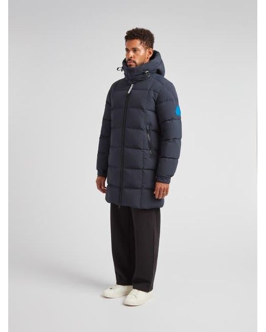 Jacket Blue Ez Hooded Boxed Puffer Coat for men