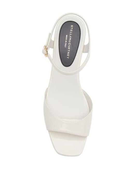 Stella McCartney White Elyse Platform Sandal