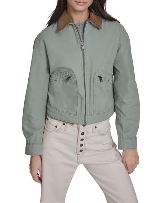 Levi's Gray Crop Utility Jacket