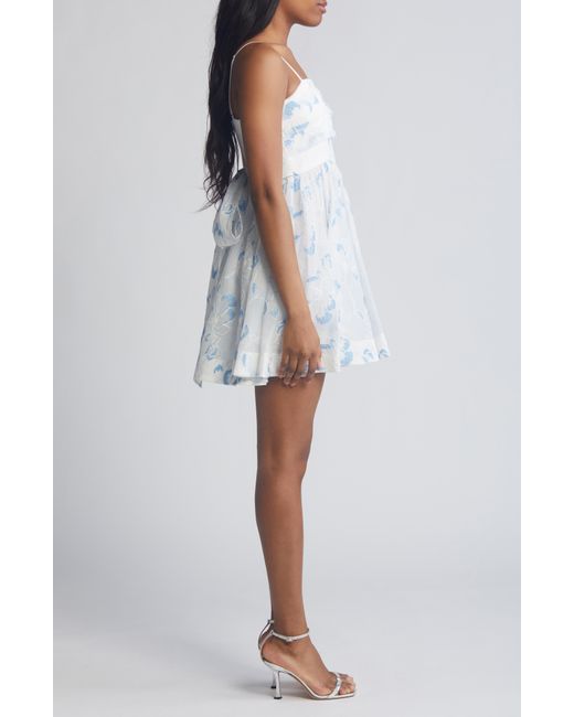 Likely White Kia Floral Fit & Flare Dress