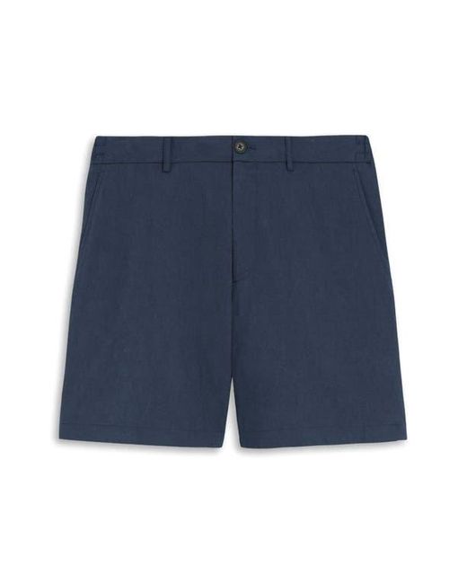 Theory Blue Curtis Slim Fit Internal Drawstring Shorts for men