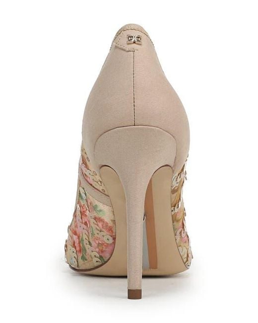 Sam Edelman Natural Hazel Pointed Toe Pump