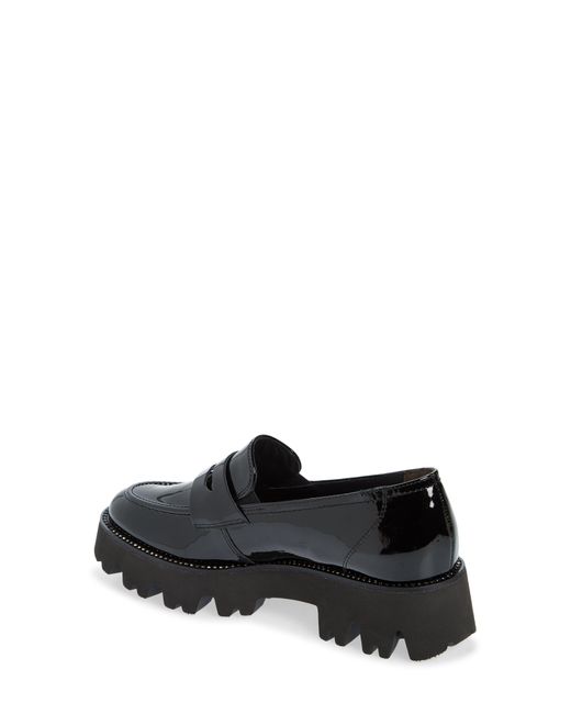 Paul Green Society Lug Penny Loafer in Black Lyst