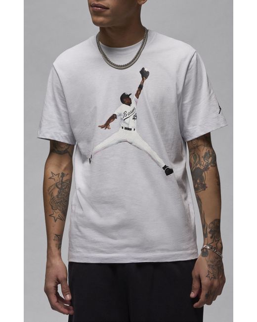 Nike Gray Flight Mvp Graphic T-shirt for men