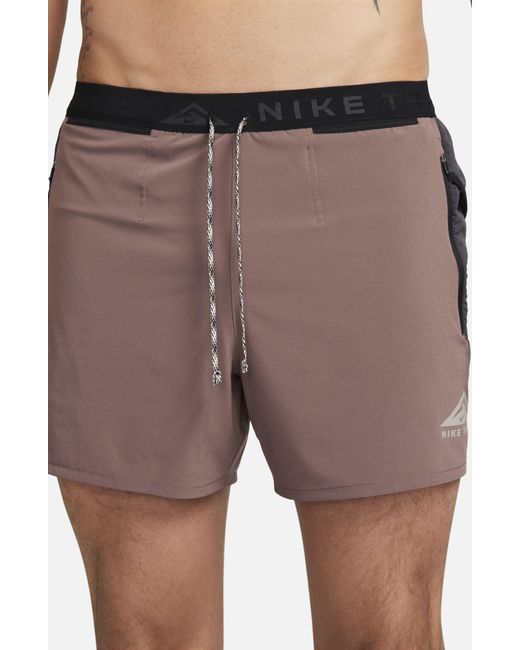 Nike Multicolor Second Sunrise 5-inch Brief Lined Trail Running Shorts for men
