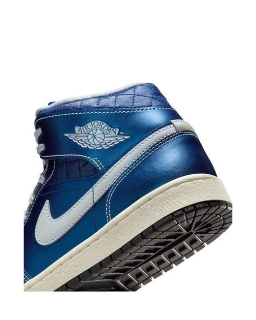 Nike Blue Air 1 Mid Se Basketball Sneaker