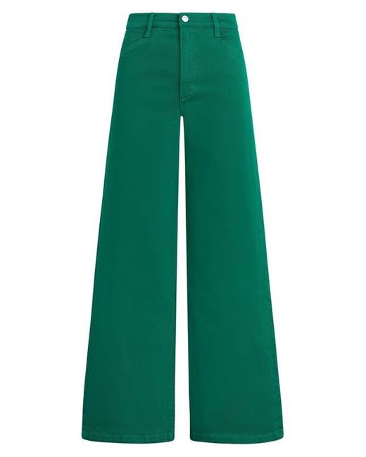 FAVORITE DAUGHTER Green The Mischa Super High Waist Wide Leg Jeans